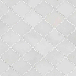 Carrara Polished Arabesque Marble Mosaic Tiles Floor Wall Decor ...