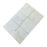 Bianco Namibie a aiguisé les carreaux de marbre italiens 400x400x12mm 