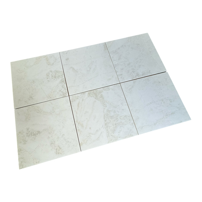 Bianco Namibie a aiguisé les carreaux de marbre italiens 400x400x12mm 