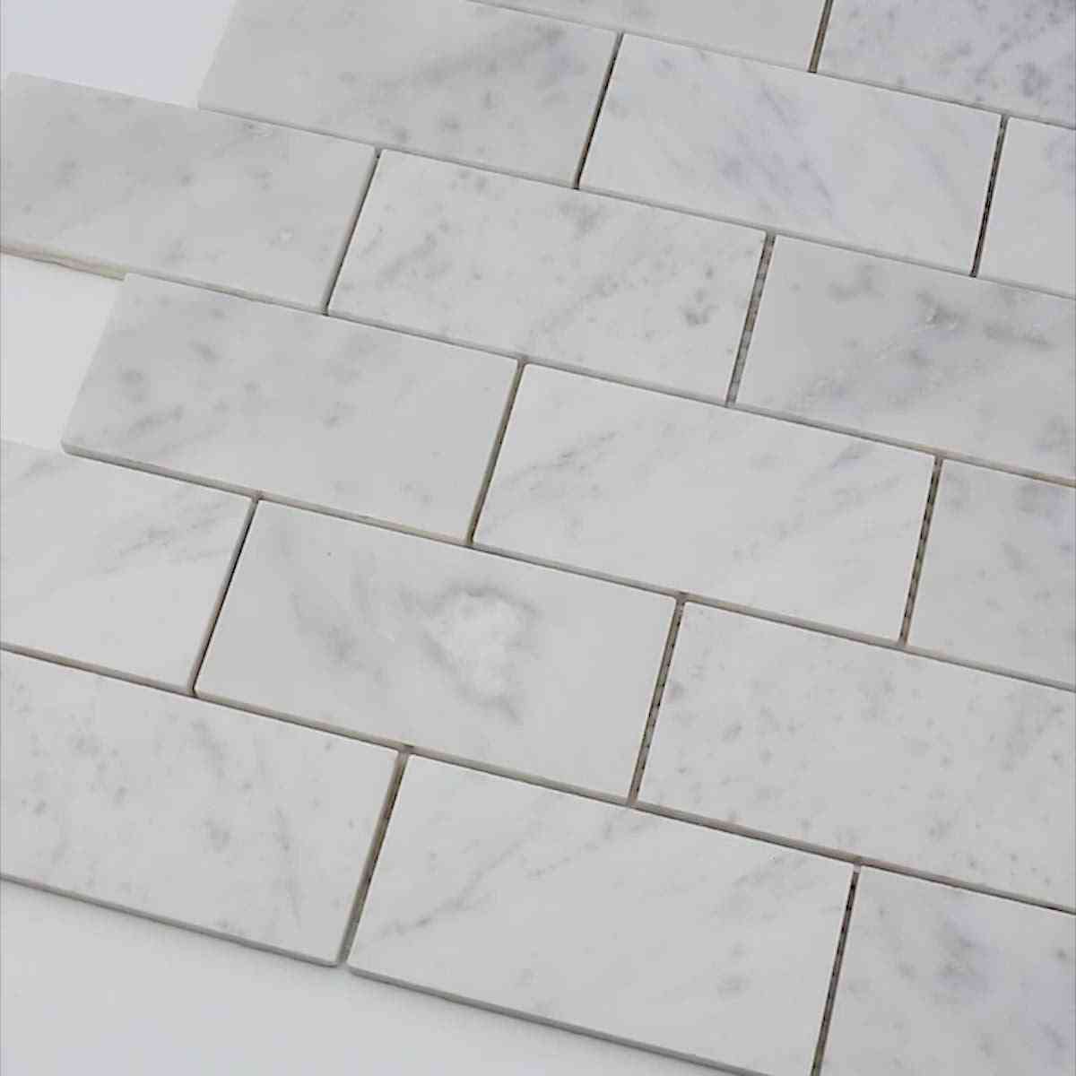 Carrelage sol blanc 45 x 45 cm Elegance Marble