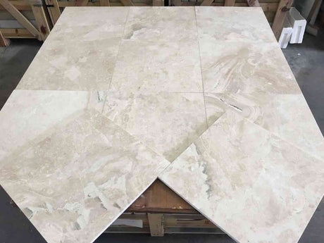 Marble Tiles - Royal Marfil Polished Marble Tiles 457x457x12mm - intmarble