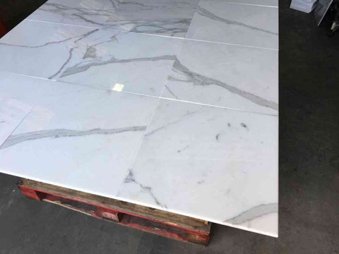 Marble Tiles Calacatta Gold Polished 457x457mm - intmarble.com ...