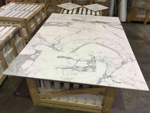 Statuario Venato Polished Italian Marble Tiles – International Marble