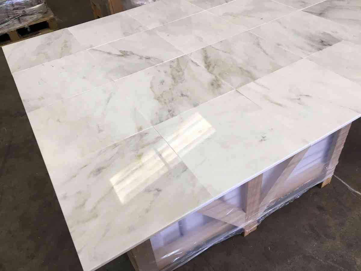 Calacatta Cremo Polished Marble Tiles 305x305mm - intmarble.com ...