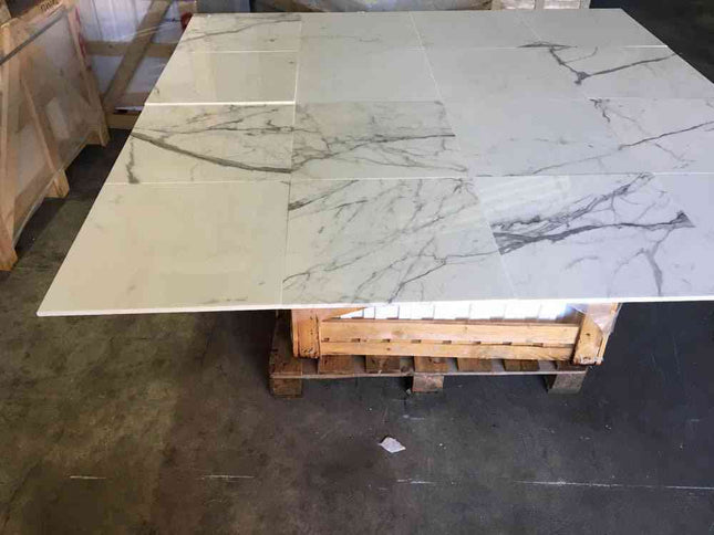 Statuario Venato Polished Marble Tiles 400x400x10mm - intmarble.com ...