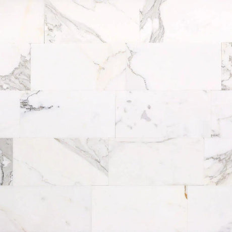 Marble Tiles - Italian Calacatta Extra Honed Marble Tile Subways Floor Wall Tiles - intmarble