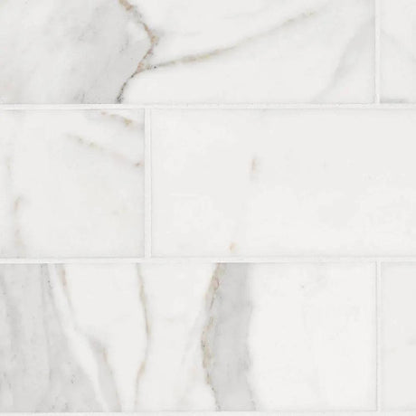 Marble Tiles - Calacatta Gold Polished Italian Subway Marble Tile 75x305x10mm - intmarble