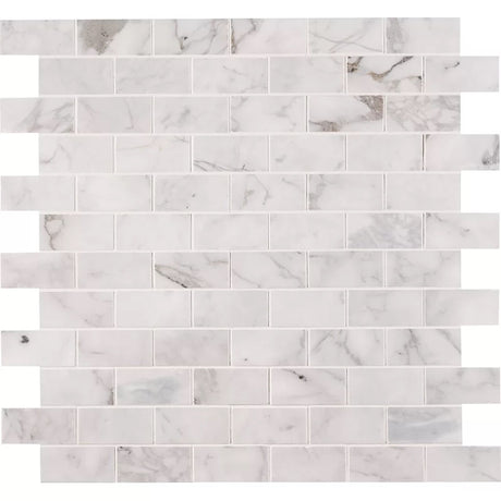 Calacatta Cressa Subway Marble Mosaic 