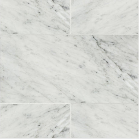 Carrara XL White Honed Italian Natural Marble Tile 