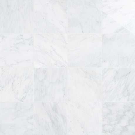 Marble Tiles - Carrara Honed Marble Tiles Floor Wall Natural Marble 457x457x12mm - intmarble